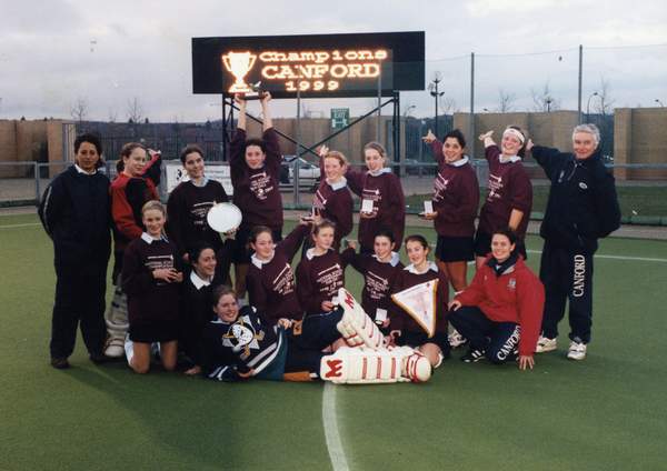 Girls U16 celebrate their victory